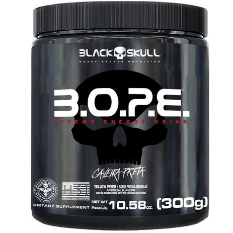 Pré treino b.o.p.e 300g - BLACK SKULL Menor preço em Pré treino b.o.p.e 300g - BLACK SKULL