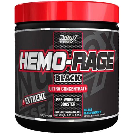 Pré treino hemo rage black (171g) sabor framboesa azul - nutrex Menor preço em Pré treino hemo rage black (171g) sabor framboesa azul - nutrex