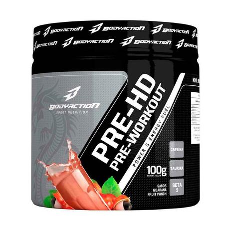 Pré treino pre hd 100g limão - bodyaction - Body action é boa?