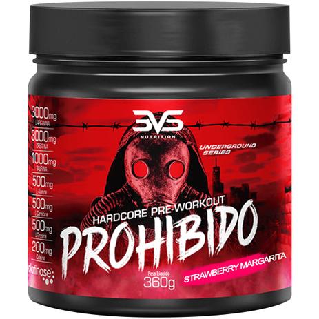 Pré-treino prohibido (360mg) sabor strawberry margarita-3vs nutrition Menor preço em Pré-treino prohibido (360mg) sabor strawberry margarita-3vs nutrition