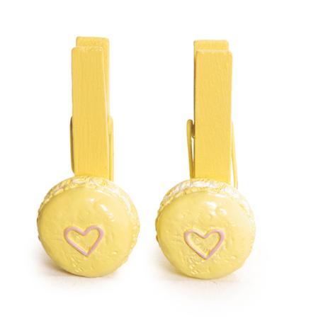 Pregador macaron amarelo Cromus: 1421196 - 6 JG C/6 UN - Alt: 5cm Menor preço em Pregador macaron amarelo Cromus: 1421196 - 6 JG C/6 UN - Alt: 5cm