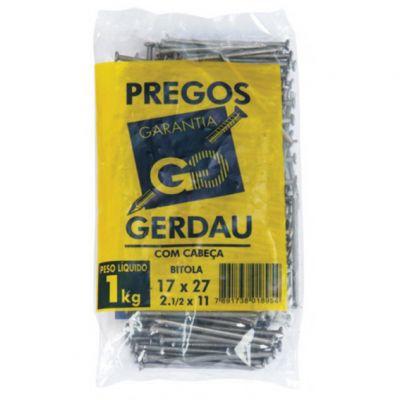 Prego 17x27 - Gerdau Menor preço em Prego 17x27 - Gerdau