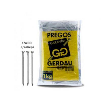 Prego 18x30 - Gerdau Menor preço em Prego 18x30 - Gerdau