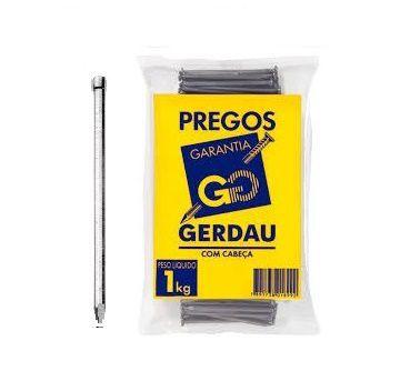 Prego polido s/c 17x21 1kg gerdau Menor preço em Prego polido s/c 17x21 1kg gerdau