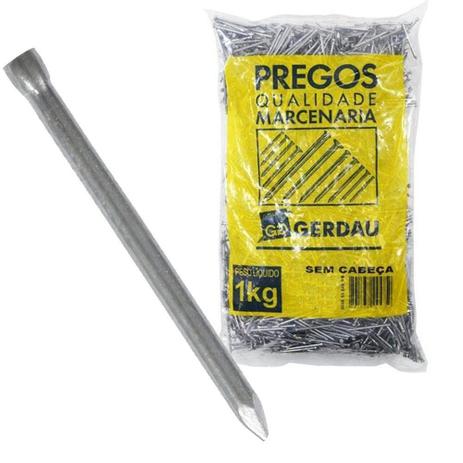 Prego Sem Cabeça 16 X 27 Gerdau 1 Kg Menor preço em Prego Sem Cabeça 16 X 27 Gerdau 1 Kg