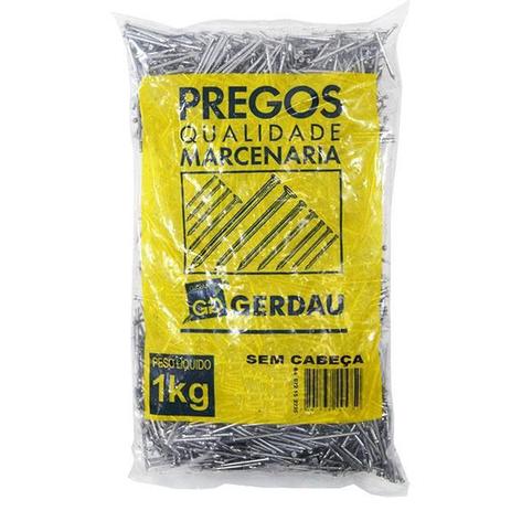 Prego Sem Cabeça 16x27 1kg Gerdau Menor preço em Prego Sem Cabeça 16x27 1kg Gerdau