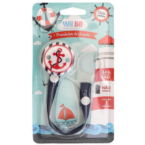 Prendedor de Chupeta Bebê com Fita de Gorgurão Náutico - Wilbabys Menor preço em Prendedor de Chupeta Bebê com Fita de Gorgurão Náutico - Wilbabys