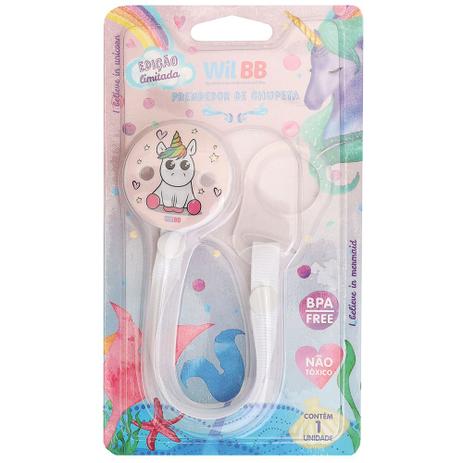 Prendedor de Chupeta Bebê com Fita de Gorgurão Unicórnio - Wilbabys é boa?