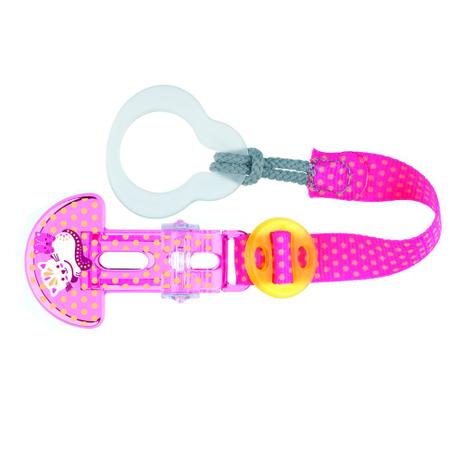 Prendedor de Chupeta Crystal Clip - Girls - Gatinho - MAM Menor preço em Prendedor de Chupeta Crystal Clip - Girls - Gatinho - MAM
