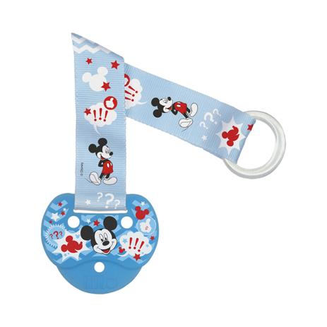 Prendedor de chupeta lillo fashion - mickey azul Menor preço em Prendedor de chupeta lillo fashion - mickey azul