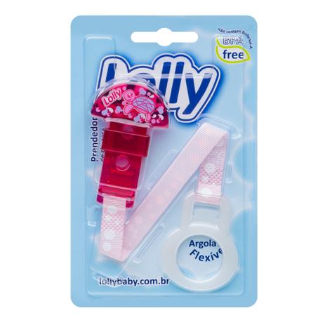Prendedor de Chupeta Oceano com 1 (uma) unidade e argola flexível na cor rosa. - Lolly (LOLNI) Menor preço em Prendedor de Chupeta Oceano com 1 (uma) unidade e argola flexível na cor rosa. - Lolly (LOLNI)