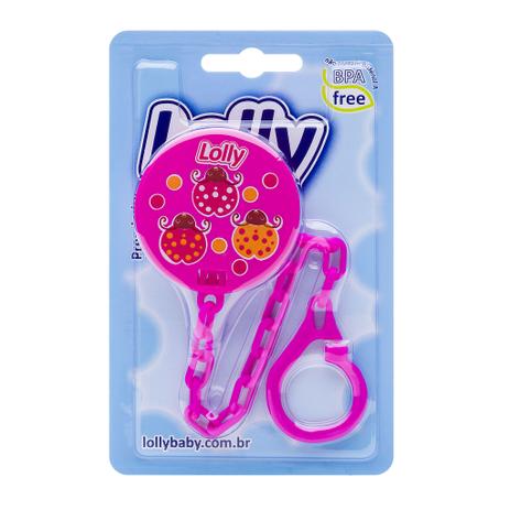 Prendedor de Chupeta Zoo com 1 (uma) unidade na cor rosa. - Lolly (lolni) Menor preço em Prendedor de Chupeta Zoo com 1 (uma) unidade na cor rosa. - Lolly (lolni)