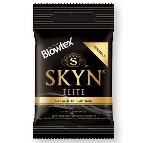 Preservativo Blowtex Skyn Elite com 3 Unidades - Outros Menor preço em Preservativo Blowtex Skyn Elite com 3 Unidades - Outros