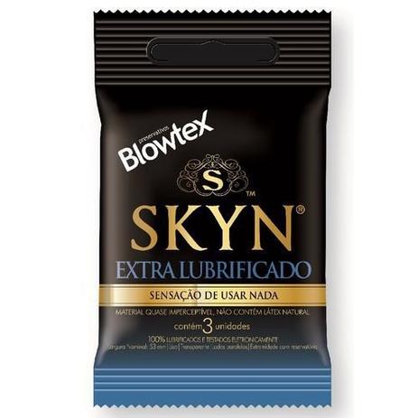 Preservativo Blowtex Skyn Extra Lubrificado 3 Unidades - All importadora Menor preço em Preservativo Blowtex Skyn Extra Lubrificado 3 Unidades - All importadora