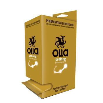 Preservativo Olla Lubrificado Prolong Display Menor preço em Preservativo Olla Lubrificado Prolong Display