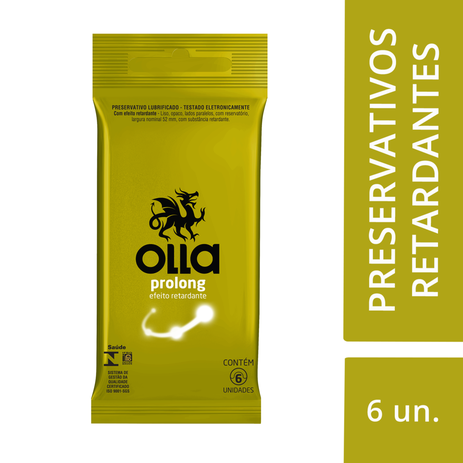 Preservativo Olla Prolong 6 Unidades Menor preço em Preservativo Olla Prolong 6 Unidades