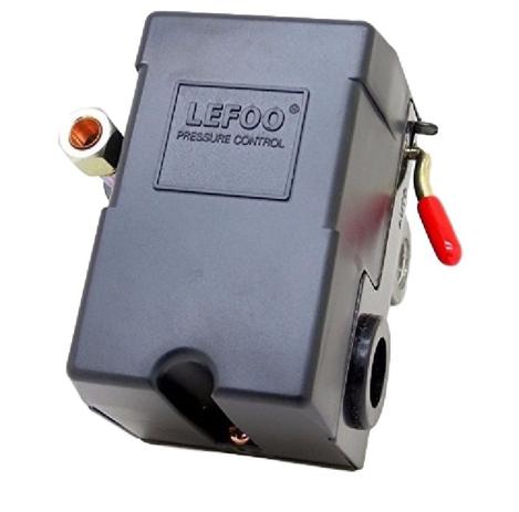 Pressostato/Automático Baixa Pressão 80/120 PSI Lefoo 1via Menor preço em Pressostato/Automático Baixa Pressão 80/120 PSI Lefoo 1via