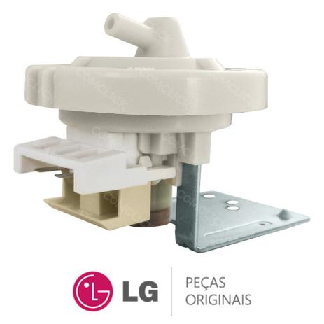 Pressostato / Sensor de Pressão da Água 6601ER1006A Lavadora e Lava e Seca LG WD-1403FD, WD-1409FD Menor preço em Pressostato / Sensor de Pressão da Água 6601ER1006A Lavadora e Lava e Seca LG WD-1403FD, WD-1409FD