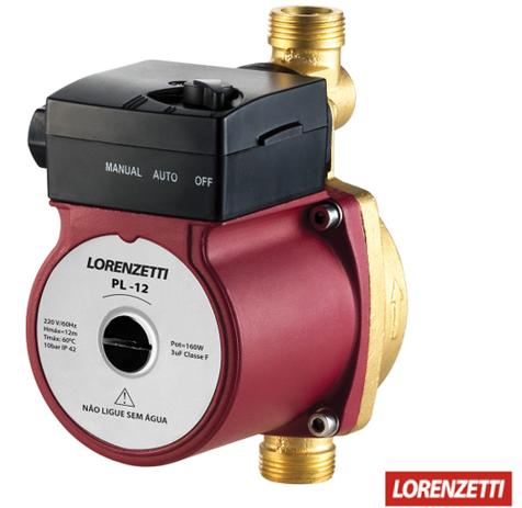 PRESSURIZADOR DE ÁGUA LORENZETTI PL12 127v 160w 12 Mca Menor preço em PRESSURIZADOR DE ÁGUA LORENZETTI PL12 127v 160w 12 Mca