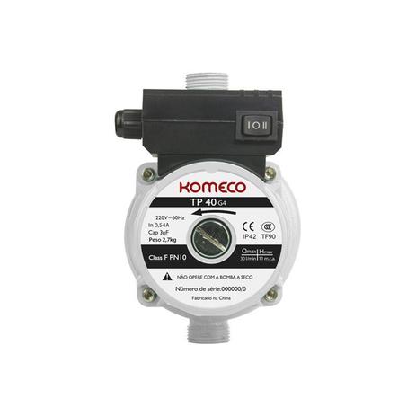 Pressurizador Komeco Bomba TP 40 Fluxostato Menor preço em Pressurizador Komeco Bomba TP 40 Fluxostato