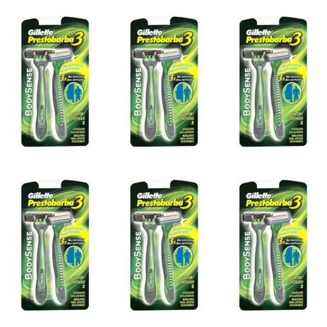 Prestobarba Aparelho Prestobarba 3 Body Masculino SM C/2 (Kit C/06) Menor preço em Prestobarba Aparelho Prestobarba 3 Body Masculino SM C/2 (Kit C/06)