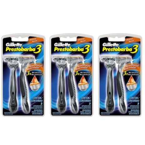 Prestobarba Aparelho Prestobarba 3 Masculino SM C/2 (Kit C/03) Menor preço em Prestobarba Aparelho Prestobarba 3 Masculino SM C/2 (Kit C/03)