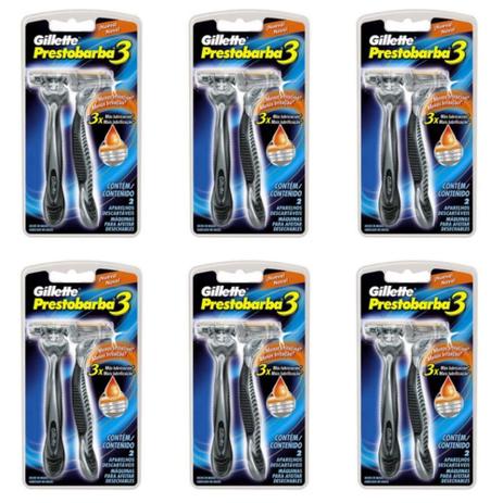 Prestobarba Aparelho Prestobarba 3 Masculino SM C/2 (Kit C/06) Menor preço em Prestobarba Aparelho Prestobarba 3 Masculino SM C/2 (Kit C/06)
