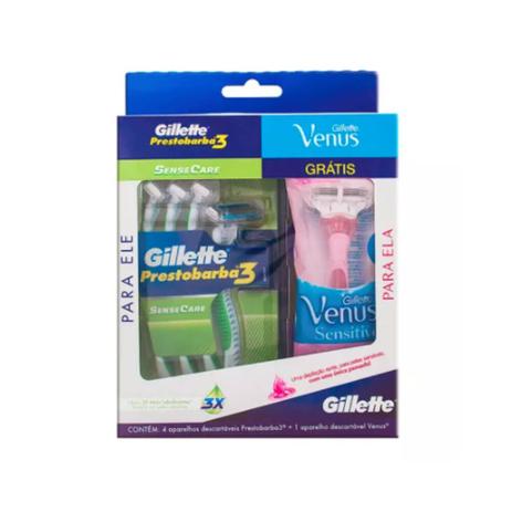 Prestobarba Presto 3 Sensitive Aparelho Barbear + Aparelho Vênus C/4 Menor preço em Prestobarba Presto 3 Sensitive Aparelho Barbear + Aparelho Vênus C/4