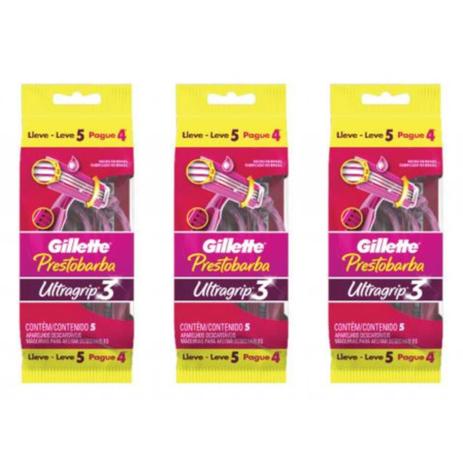 Prestobarba UltraGripe3 Aparelho Prestobarba Fix Feminino L5P4 (Kit C/03) Menor preço em Prestobarba UltraGripe3 Aparelho Prestobarba Fix Feminino L5P4 (Kit C/03)