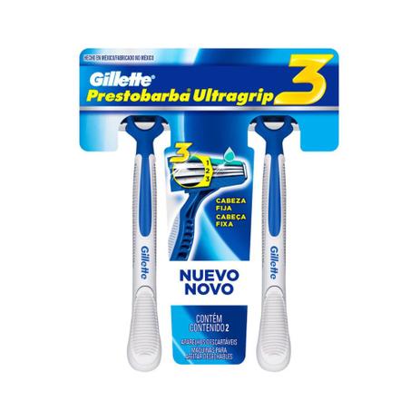 Prestobarba UltraGripe3 Aparelho Prestobarba Masculino C/2 Menor preço em Prestobarba UltraGripe3 Aparelho Prestobarba Masculino C/2