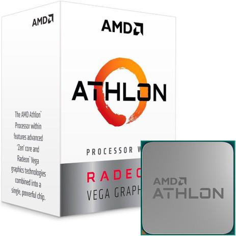 Processador AMD Athlon 200GE, Dual Core, Cache 5MB, 3.2GHz, AM4 - YD200GC6FBBOX Menor preço em Processador AMD Athlon 200GE, Dual Core, Cache 5MB, 3.2GHz, AM4 - YD200GC6FBBOX
