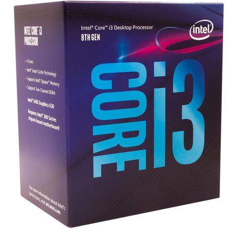 PROCESSADOR CORE I3-8100 3.60 GHZ 6MB CACHE LGA 1151 8ª GERAÇÃO BX80684I38100 - Intel Menor preço em PROCESSADOR CORE I3-8100 3.60 GHZ 6MB CACHE LGA 1151 8ª GERAÇÃO BX80684I38100 - Intel
