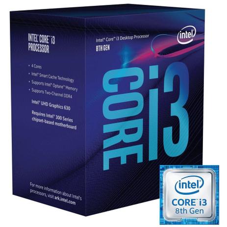 Processador Intel Core i3 8100 8ª Geração 6MB Box LGA 1151 3.60Ghz BX80684I38100 Menor preço em Processador Intel Core i3 8100 8ª Geração 6MB Box LGA 1151 3.60Ghz BX80684I38100