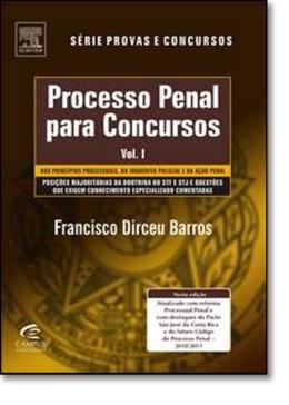 Processo penal para concursos vol i - Campus tecnico (elsevier) Menor preço em Processo penal para concursos vol i - Campus tecnico (elsevier)