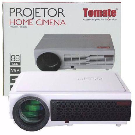Projetor De Led Full HD Datashow 3000 Lumens Home Cinema 1080p USB Até 120' Tomate Mpr-2002 Premium Menor preço em Projetor De Led Full HD Datashow 3000 Lumens Home Cinema 1080p USB Até 120' Tomate Mpr-2002 Premium