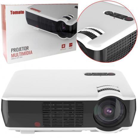 Projetor Multimídia 2600 Lumens 100 Pol Hdmi Usb Vga Tomate CInema Premium Menor preço em Projetor Multimídia 2600 Lumens 100 Pol Hdmi Usb Vga Tomate CInema Premium