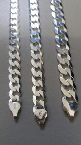 Promoção 3 Pulseiras Italianas Grumet Prata 925 Maciça 42,1g - Total pratas Menor preço em Promoção 3 Pulseiras Italianas Grumet Prata 925 Maciça 42,1g - Total pratas