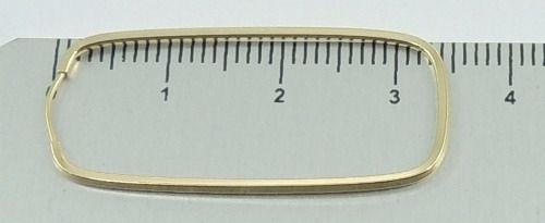 Promoção Brinco Argola Retangular 3.4cm Ouro 18k 750+ Brinde - Dg presentes Menor preço em Promoção Brinco Argola Retangular 3.4cm Ouro 18k 750+ Brinde - Dg presentes