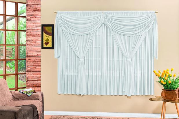 Promoção Cortinas Para Sala Quarto Escritório Ana 3 M Branca - Rose jordão Menor preço em Promoção Cortinas Para Sala Quarto Escritório Ana 3 M Branca - Rose jordão