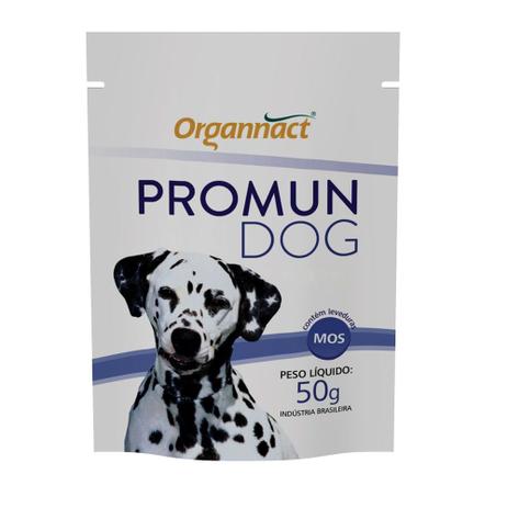 Promun Dog pó 50g Sachê - Suplemento Cães - Organnact Menor preço em Promun Dog pó 50g Sachê - Suplemento Cães - Organnact