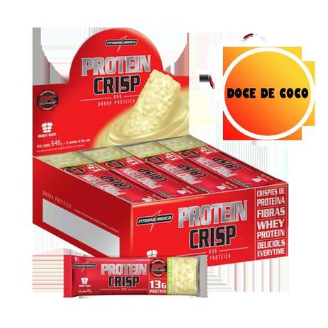 Protein Crisp Bar Cx.12Uni Integralmedica - Proteina Menor preço em Protein Crisp Bar Cx.12Uni Integralmedica - Proteina
