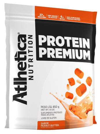 PROTEIN PREMIUM 850g Refil - Peanut Butter (Amendoim) - Athlética Menor preço em PROTEIN PREMIUM 850g Refil - Peanut Butter (Amendoim) - Athlética