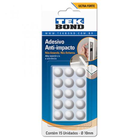 Protetor adesivo anti-impacto gota 10 mm com 15 unidades - Tekbond Menor preço em Protetor adesivo anti-impacto gota 10 mm com 15 unidades - Tekbond