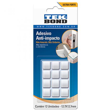 Protetor adesivo anti-impacto gota 12,7 mm com 12 unidades - Tekbond Menor preço em Protetor adesivo anti-impacto gota 12,7 mm com 12 unidades - Tekbond