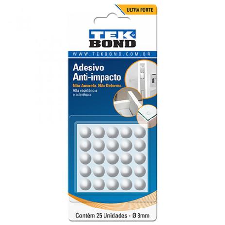 Protetor adesivo anti-impacto gota 8 mm com 25 unidades - Tekbond Menor preço em Protetor adesivo anti-impacto gota 8 mm com 25 unidades - Tekbond