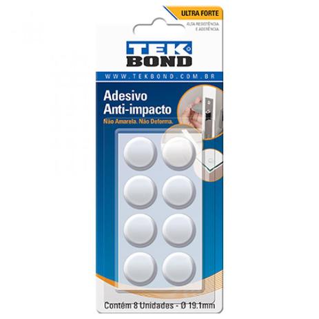 Protetor adesivo anti-impacto redondo 19,1 mm com 8 unidades - Tekbond Menor preço em Protetor adesivo anti-impacto redondo 19,1 mm com 8 unidades - Tekbond