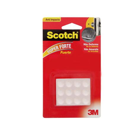 Protetor Anti-Impacto redondo médio 12 unidades transparente 3M Scotch Menor preço em Protetor Anti-Impacto redondo médio 12 unidades transparente 3M Scotch