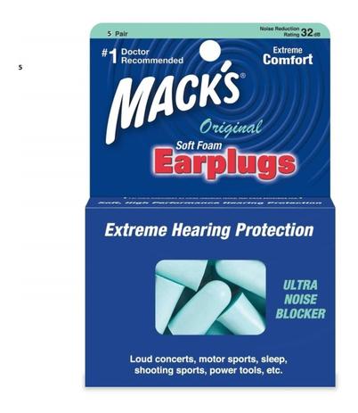 Protetor Auricular Espuma Macks Original Redutor de Ruído 10 Pares + Case 32dB Menor preço em Protetor Auricular Espuma Macks Original Redutor de Ruído 10 Pares + Case 32dB