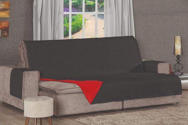 Protetor Bell Dupla Face para Sofá de 2 lugares Re9casa - Cor Cinza e Vermelho Menor preço em Protetor Bell Dupla Face para Sofá de 2 lugares Re9casa - Cor Cinza e Vermelho
