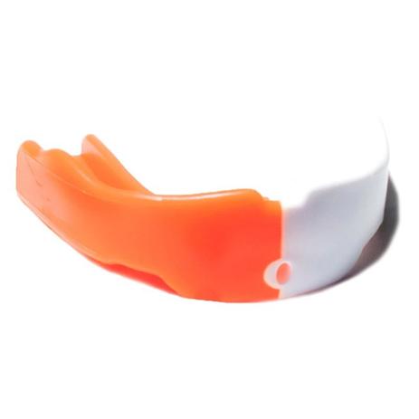 Protetor Bucal Dual Color Profissional Prottector Branco e Laranja Menor preço em Protetor Bucal Dual Color Profissional Prottector Branco e Laranja